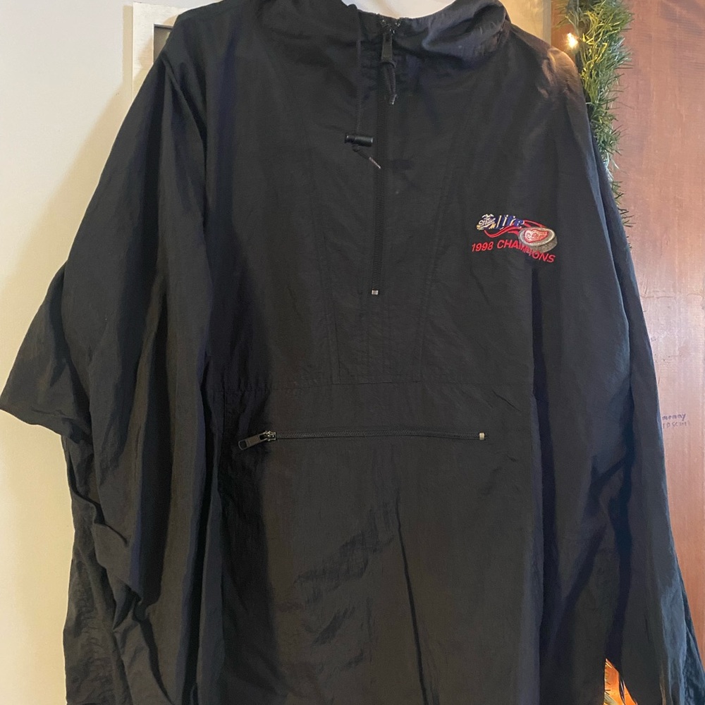 1998 Red Wings Stanley Cup Champs Windbreaker Jacket Coat Sz XL
